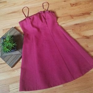 Vintage Betsey Johnson Raspberry Tweed A-line M